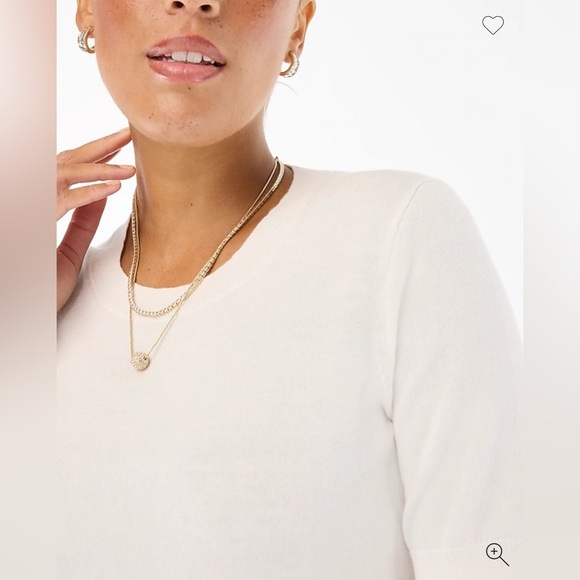 J crew Short-sleeve cotton crewneck sweater XL**** - Picture 3 of 4